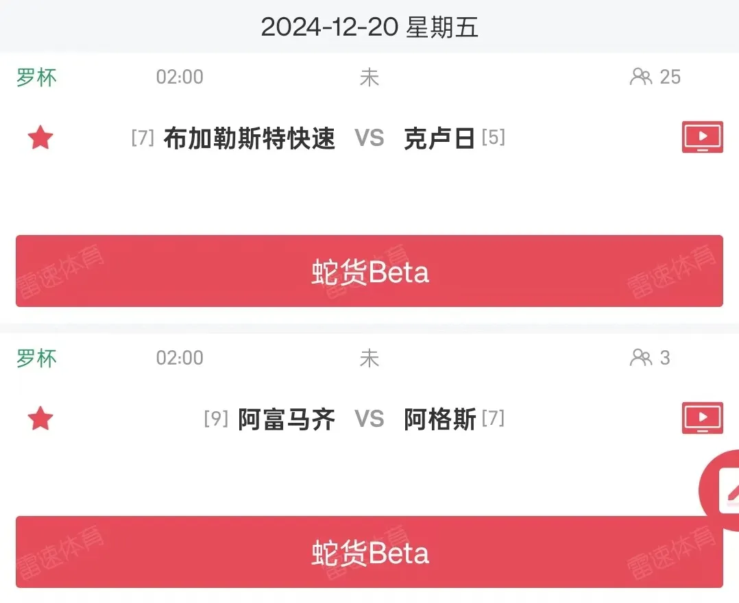 今日协议内幕蛇货 Beta 组合 比赛时间：2024年12月20日 02：00